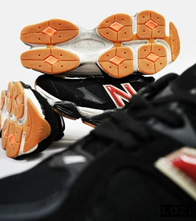 کفش کتانی مردانه و زنانه مشکی قرمز NEW BALANCE 9060