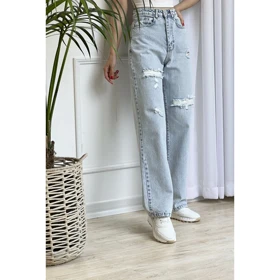 شلوار جین نیم بگ 90001547