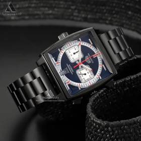 ساعت مردانه بند مشکی Tag Heuer Monaco Gulf BL2