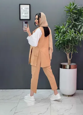 ست سه تیکه شومیز ژیله شلوار