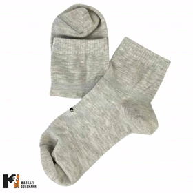 جوراب نیم ساق مردانه ملانژ کد 404 (طوسی)