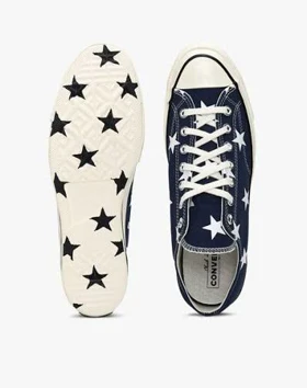 کتانی سورمه ای ستاره دار برند کانورس converse