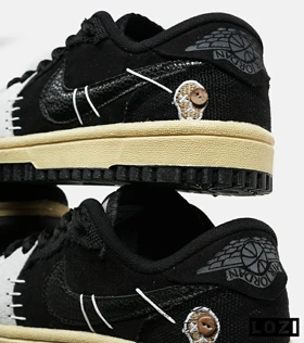 کفش کتانی مردانه و زنانه مشکی کرم NIKE jordan Vodoo مدل 6753