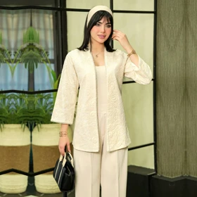 کت مزونی گیپوری ( ترکیب دانتل با لینن)