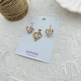 نیم ست زنانه قلب نگیندار ژوپینگ، ظرافت در اوج زیبایی