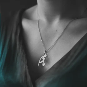 آویز مادرم ، زنجیر نقره روز مادر نقره 925