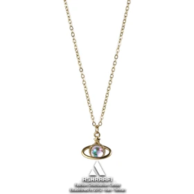 گردنبند زنانه کهکشانی Saturn Planet Necklace G