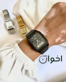 ساعت کاسیو دو زمانه فلزی