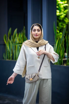 مانتو کت لینن کنفی جیب فیلتاب