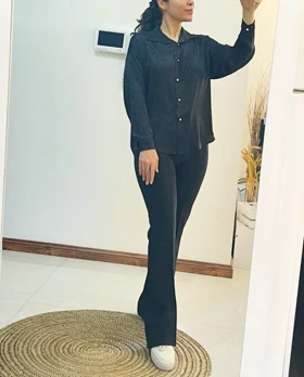 شومیز ساتن ترک