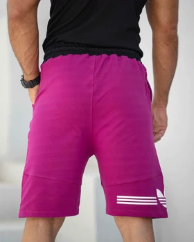 شلوارک بگ ورزشی ADIDAS سرخ آبی