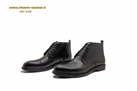 نیم بوت مردانه بزرگ پا چرم طبیعی si174
