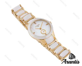 ساعت سیتیزن زنانه بند سرامیکی سفید w-8004