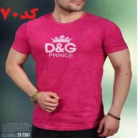 تیشرت مردانه D&G سنگشور سرخابی