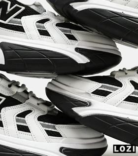 کفش کتانی مردانه و زنانه سفید مشکی NEW BALANCE smith xvision v2