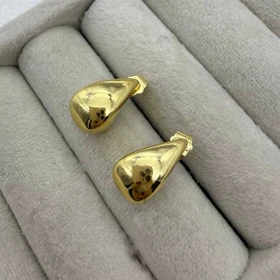 گوشواره مدل اشک در دو رنگ