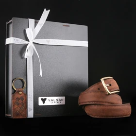 ست هدیه مردانه چرم یلسان مدل کایا کد NHL-SH-066