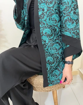 مانتو شفق فیروزه