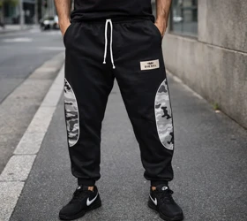 شلوار جاگر دمپاگتر تیکه چربکی پارچه گلکسی پنبه* فوق‌العاده شیک و با کیفیت بالا