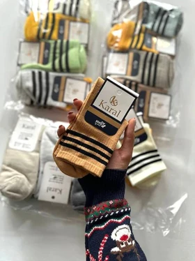 جوراب بچهگانه اسپرت 3 خط سایز 7