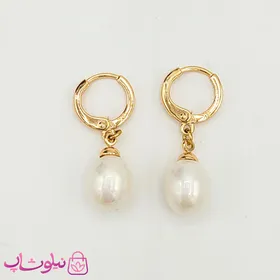 گوشواره آویز ژوپینگ مدل مرواریدی سفید