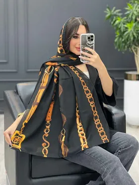 شال طرح زنجیر و کمربندی