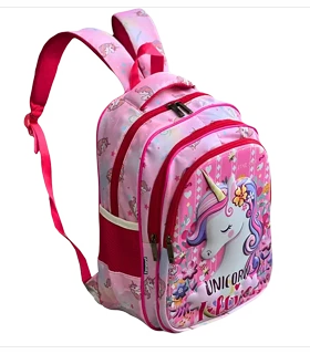 کیف مدرسه دخترانه طرح برجسته 3921 UNICORN