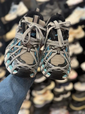 کتانی اسپایدری زنانه مشکی آبی