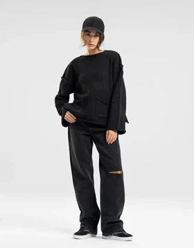 یقه گرد دوجیب