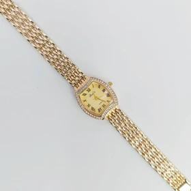 ساعت مچی زنانه باوک Baoke نگین‌دار با موتور کوارتز (طلایی)