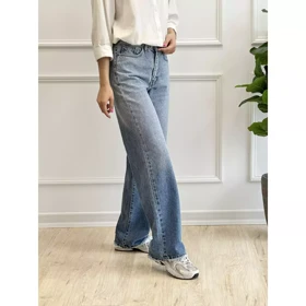 شلوار جین نیم بگ 1003333