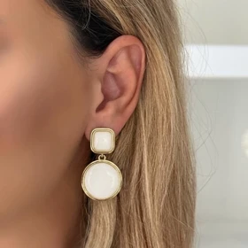 گوشواره فشن مربع و دایره