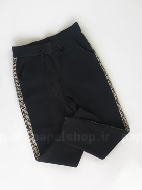 شلوار فوتر با نواردوزی