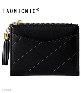کیف پول زنانه تاشو زیپ‌دار Taomicmic تائومیک میک طرح لوزی