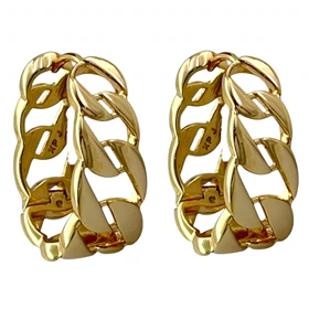 گوشواره زنانه ژوپینگ طرح کارتیه طرح طلا مدل آریسا