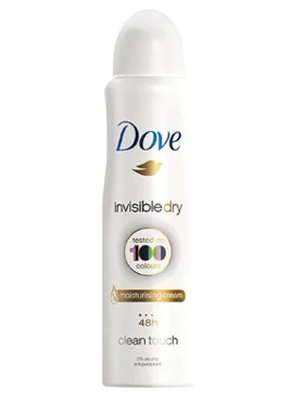 اسپری زنانه داو سری Invisble Dry مدل Clean Touch