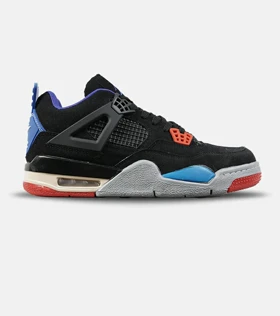 کتانی ساق‌دار بزرگ پا آبی مشکی آبی قرمز Nike air jordan 4 مدل 8341