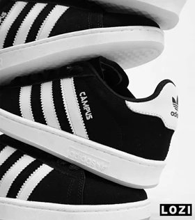 کفش کتانی مردانه مشکی ADIDAS Campus