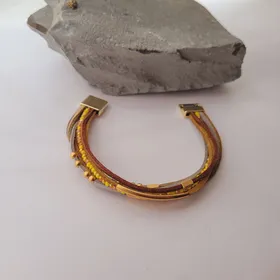 دستبند چرمی رنگی چند لاین