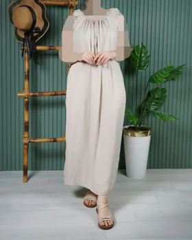 سارافون نخی ململ U7577 (کرمی)