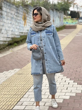 مانتو جین بلند