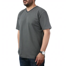 تیشرت آستین کوتاه یقه هفت مردانه کاکتوس مدل 2612546