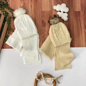 شال و کلاه تو خز دخترانه