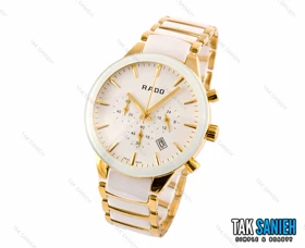 ساعت مچی رادو Centrix مردانه سه موتوره طلایی سفید Rado-2601-G