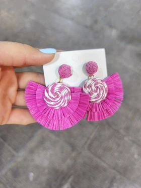 گوشواره حصیری تابستانه کدgh1696 گالری موژان حیدری