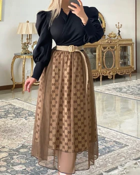 دامن حریر طرح‌دار
