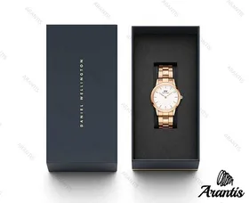 ساعت دنیل ویلینگتون زنانه رزگلد سایز متوسط w-3543