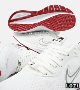 کفش کتانی بزرگ پا سفید قرمز نایک NIKE PEGASUS V10