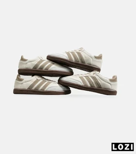 کفش کتانی مردانه و زنانه کرم قهوه ای ADIDAS Samba