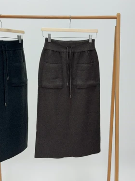 دامن بافت جیب‌دار